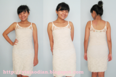 White tiered dress ~ Exclusively imported from Korea