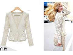 Fitted Lacey Jacket (Code:E3876)
