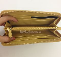 Prada 1M0506 Saffiano Chic Zip Around Wallet with Ribbon - Ginestra @ RM1,550 only